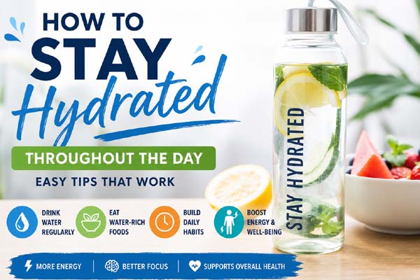 How to Stay Hydrated Throughout the Day: Easy Tips That Work