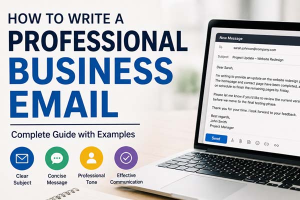 How to Write a Professional Business Email: Complete Guide with Examples