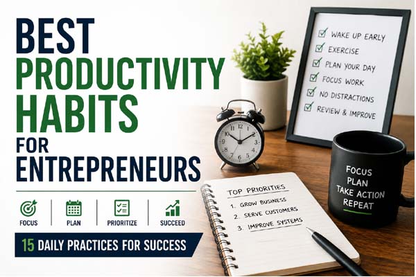Best Productivity Habits for Entrepreneurs: 15 Daily Practices for Success
